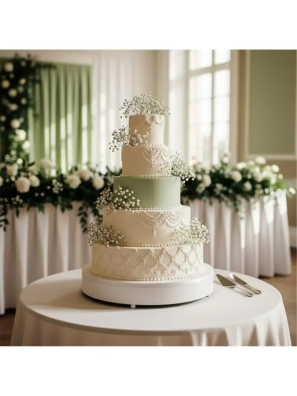 10PC Fake Baby Breath Flowers Bulk Artificial Gypsophila Wedding Bouquet White
